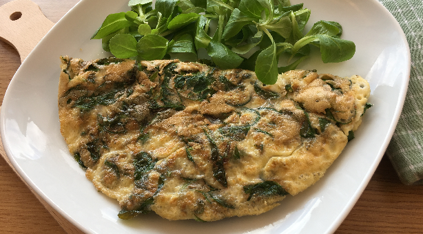 Omelet with Purslane